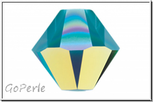 Swarovski� Bicone 5328, 4mm, 267AB2 - turquoise, 2xAB, 25 Stk.